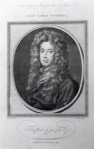 John, Lord Somers, inciso da John Golder da Godfrey Kneller